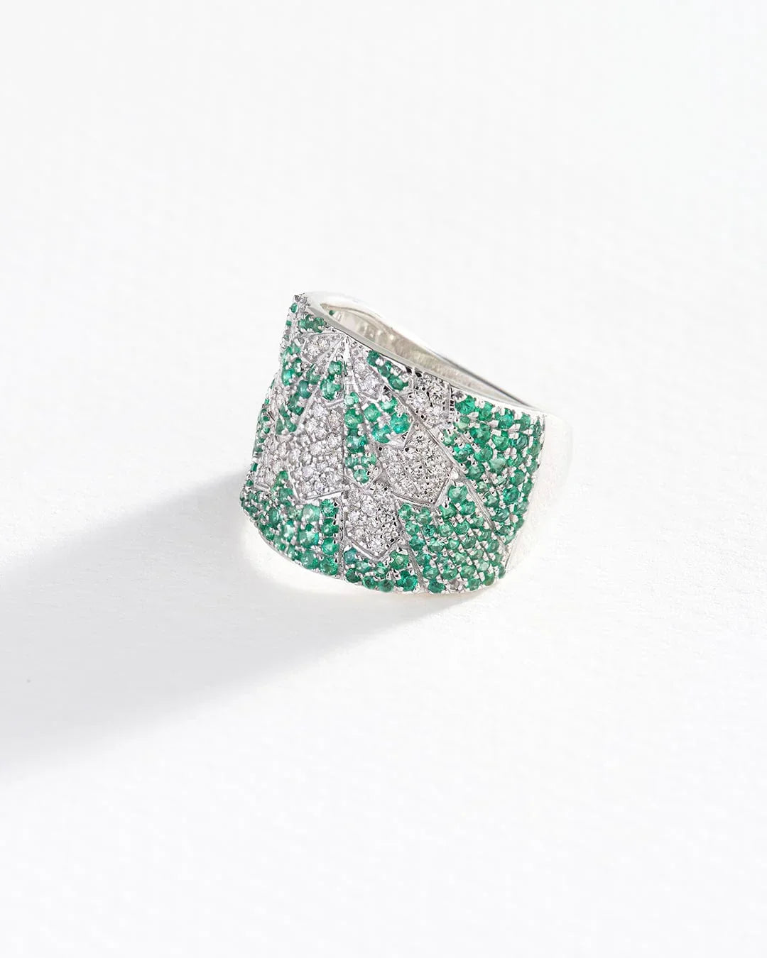 Akshita Rattha Rings Mirage Ring - Emerald