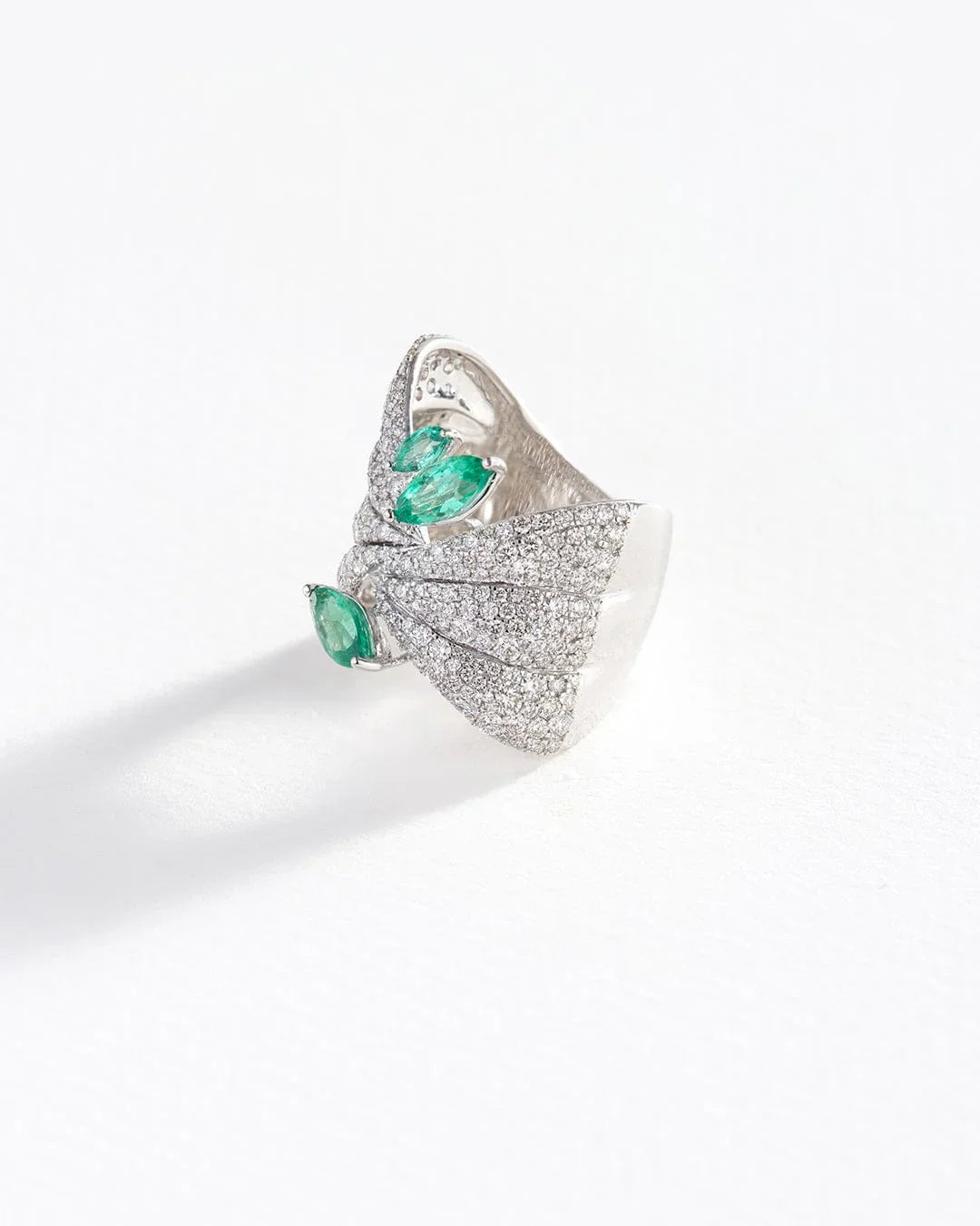 Akshita Rattha Rings Solstice Ring - Emerald