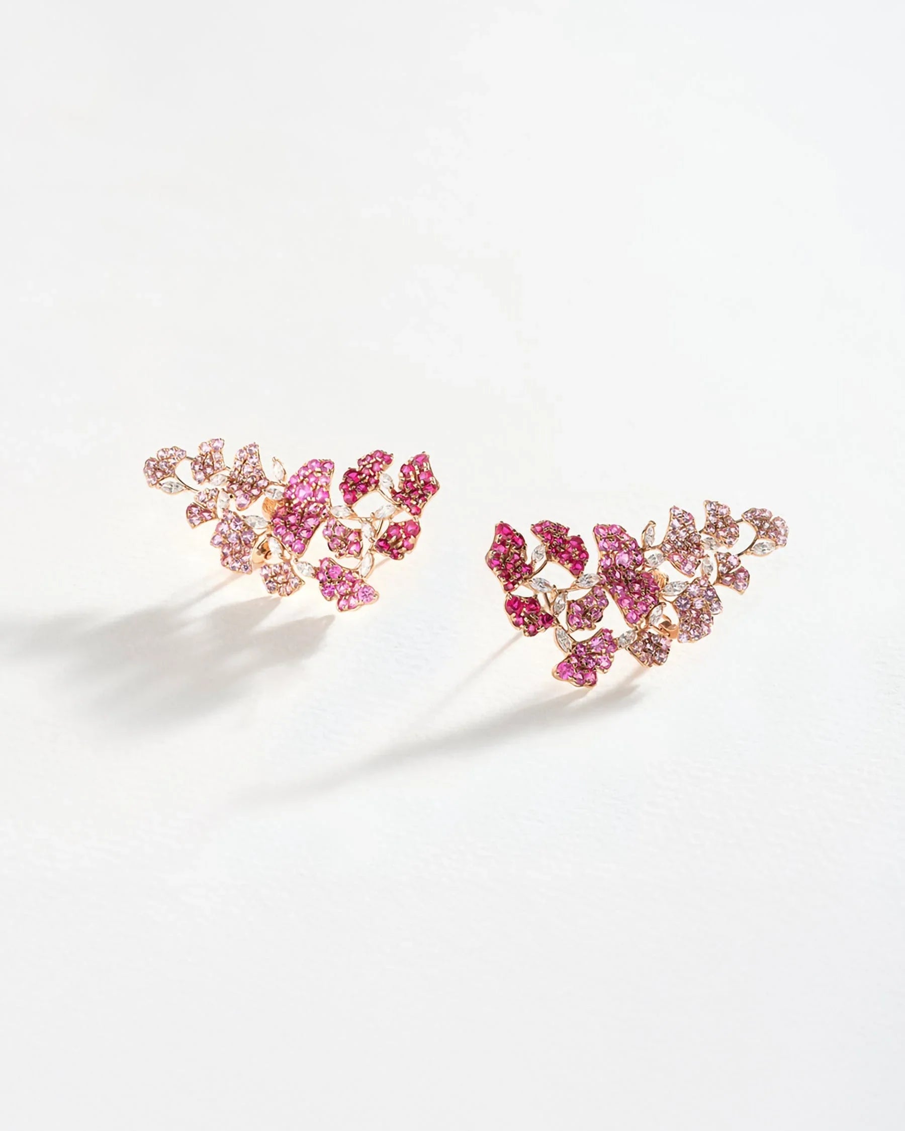 Akshita Rattha Earrings Cascade Earrings - Ruby