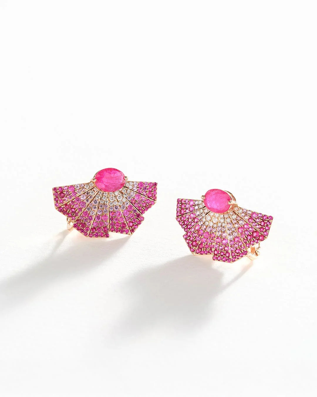 Akshita Rattha Earrings Elysia Earrings - Ruby Ombre