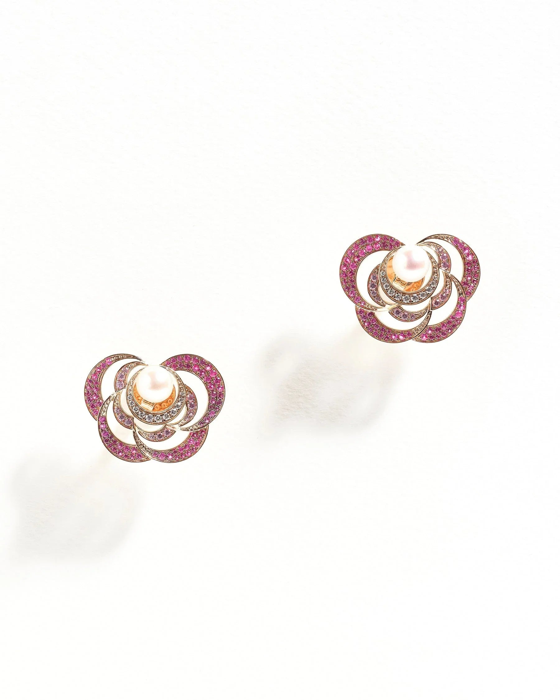 Akshita Rattha Earrings Floralis Earrings - Pink sapphire