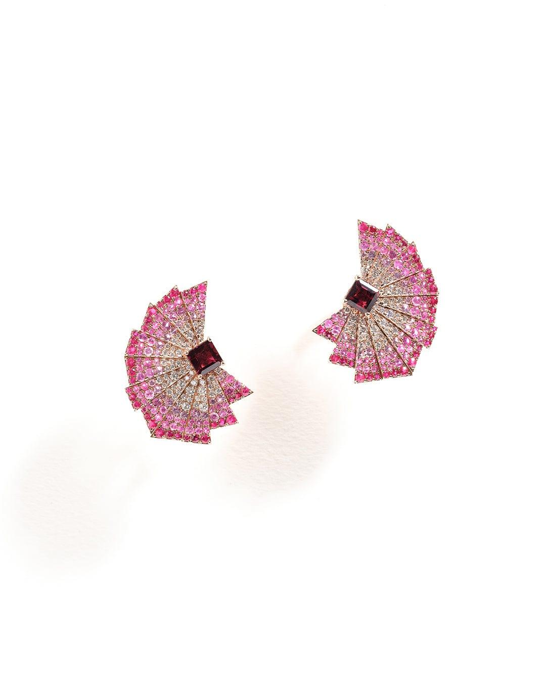 Akshita Rattha Earrings Soluna Earrings - Ruby